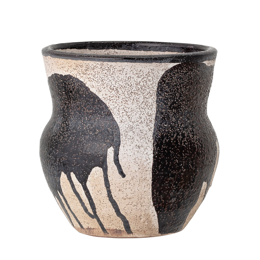 Rina Black Terracotta Plant Pot