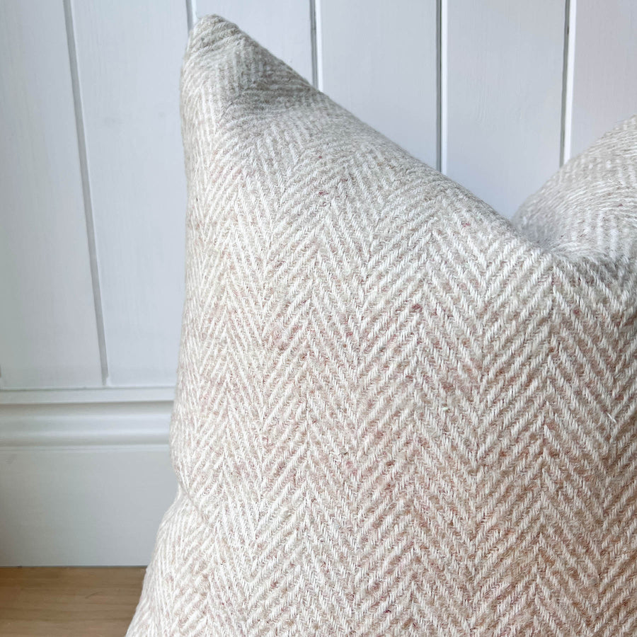 Ginny Wool Blend Feather Cushion