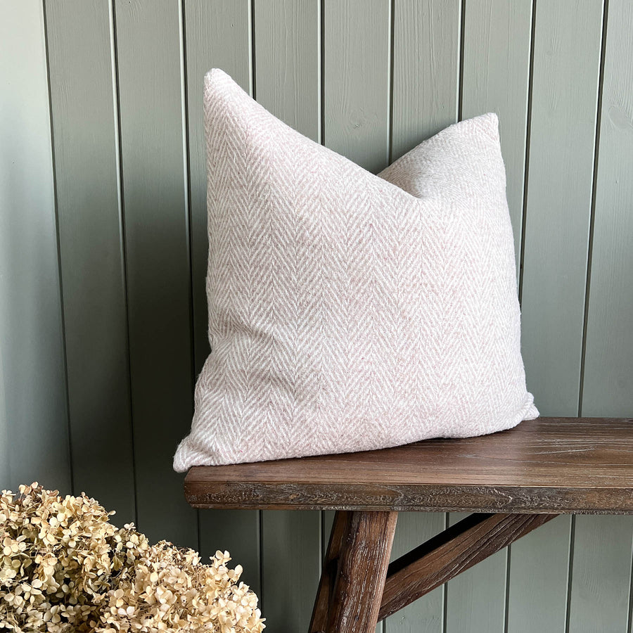 Ginny Wool Blend Feather Cushion