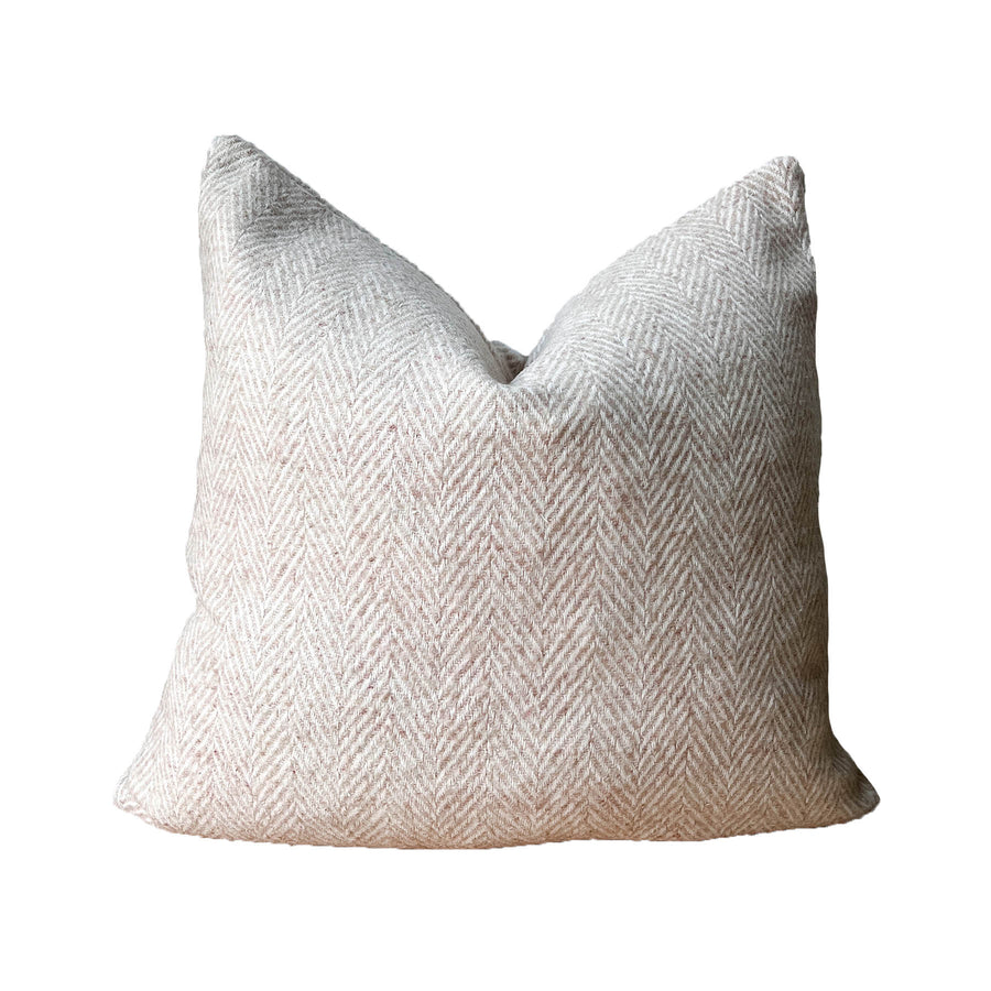 Ginny Wool Blend Feather Cushion