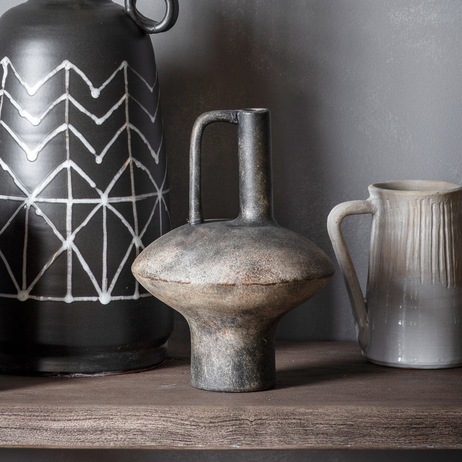 Kyto Black Textured Vase